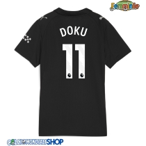 Maglie da calcio Manchester City Jeremy Doku #11 Seconda Maglia Femminile 2025-26 Manica Corta